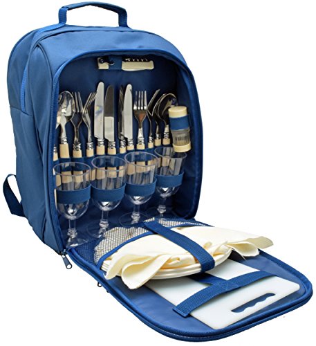 Royal Picnic Cooler Rucksack - Blue