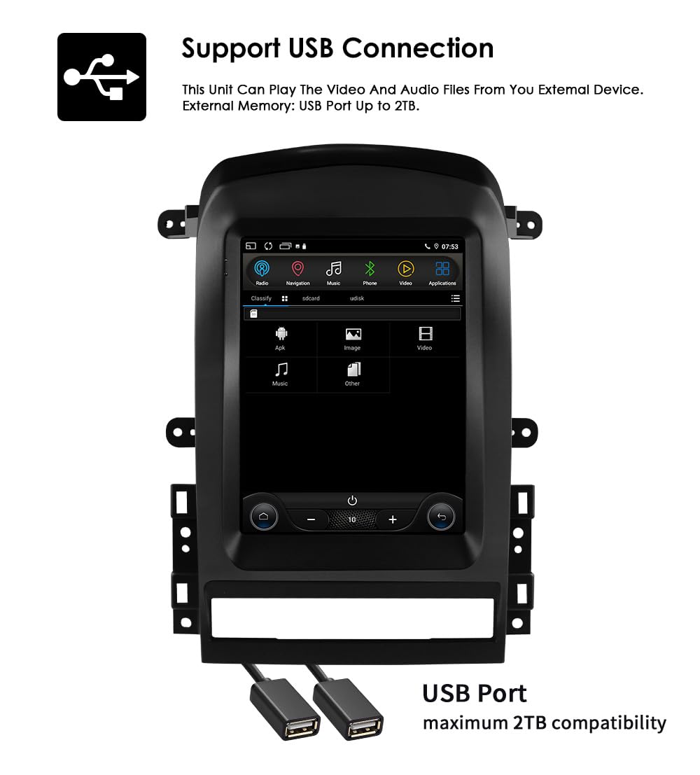 Ossuret Autoradio pour Chevrolet Captiva (2006-2012) (Climatisation Automatique), 9.7 Pouces Android 14 écran Tactile 2+64 Go Navigation GPS avec Carplay Bluetooth Commande au Volant (modèle B)