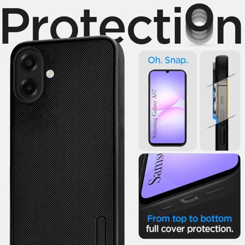 Image of Back Cover for Samsung Galaxy M17e 5G | F70e 5G | M07 | F07 | A07 | A07 5G, Super Frosted Raised Camera Protect | Textured Grip Design | Ultra-Soft Dotted Slim-Fit Design(Black)