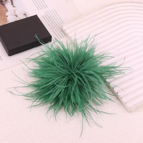 Image of CSIYANJRY99 Dainty Feather & Rose Flower Large Brooch Lapel Pins Delicate Elegant Handmade Flower Brooches Pin Classic for Wedding Party Dance Banquet for Women Dress Suit Ceremony Clothes Accessories Jewelry Valentine's Day Gifts