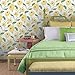 York Wallcoverings Madcap Cottage PSW1401RL Lemon Grove Yellow Jungle Garden Premium Peel and Stick Wallpaper