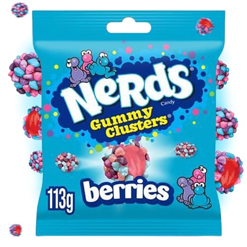 Gummy Clusters 113g Very Berry Berries XXL Packung - Amerikanische Süßigkeit Original aus USA Einzigartig und Lecker - Mengenrabatt Ideal zum Sparen (1x Packung)