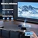 TryLand Mini Projector with WiFi and Bluetooth, 4k Support Full Hd 1080P Portable Outdoor Movie Projector with Android System & Built-in Apps, Smart Proyector for Bedroom, Phone and Movie Night