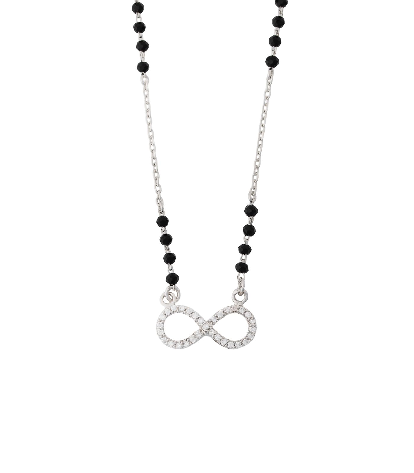 925 Sterling Silver | Infinity Mangalsutra | Gift for Wife & Women | With Certificate of Authenticity and 925 Stamp