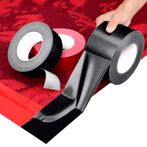 Image of Wide Duct Tape Waterproof Patch Tape Industrial Grade Seal Tape 55 Yards (164 ft), 11.1 Mil Heavy-Duty with Strong Adhesive Backing, (4inches, Black)