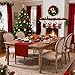 SevenFish Christmas Table Runner, 14 x 72 Inches Red Table Runner Rustic Burlap Christmas Runner for Xmas, Valentine's Day, Wedding, Home Indoor Outdoor Dinner Party Decorations