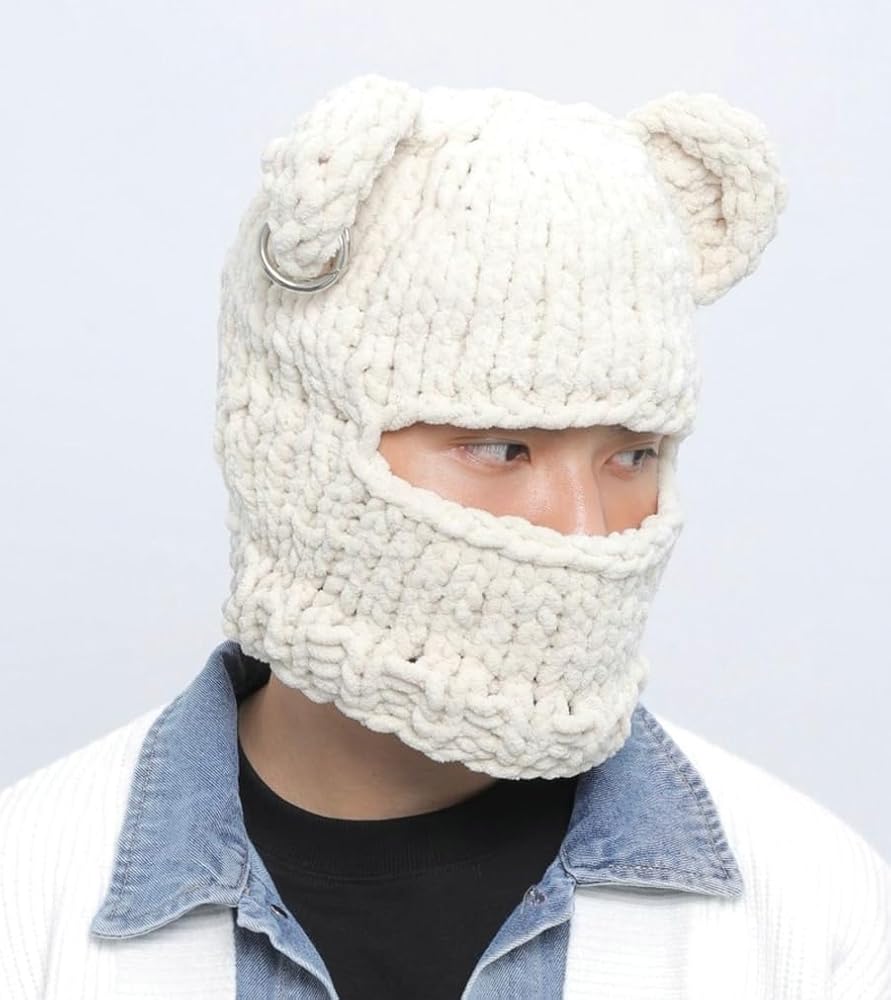 【IMPORT】white braid ski mask balaclava Amazon.com: GearTOP Ski Mask Balaclava Ski Mask for Men Face