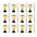 NUOBESTY Gold Award Trophäen 24 Stück Goldene Medaillen Trophäen Statuen Wettbewerb Anerkennung Auszeichnungen Party Favors Requisiten Sport Belohnungen Geschenk Schule