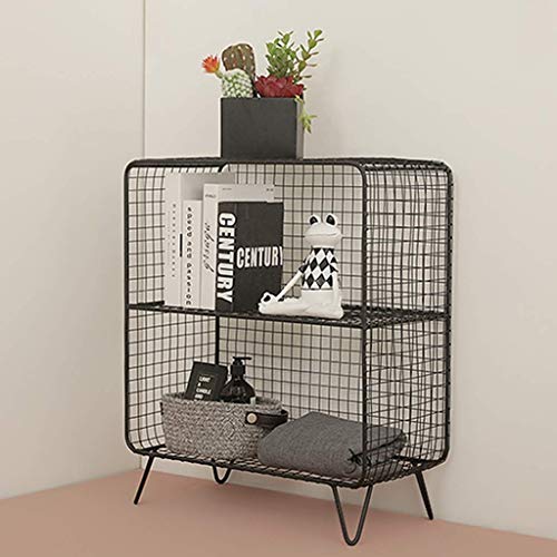 Support de rangement bibliothèque multi-couche en fer forgé rétro haut de gamme - 4