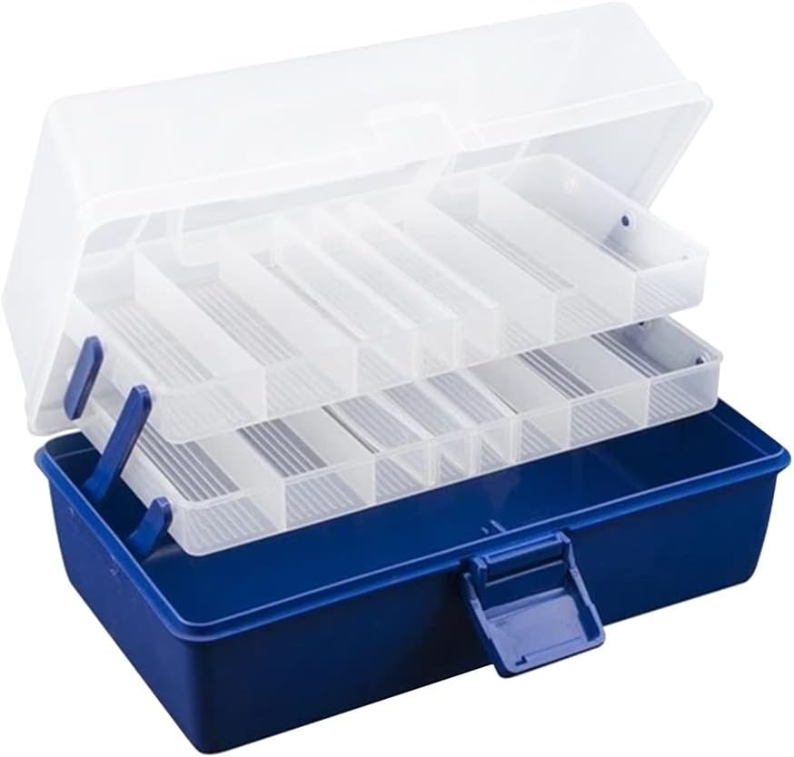 Waterproof Multi Layer Fishing Tackle Box Fly Fishing Storage Case Portable Fishing Gear Lure Storage Box Strong Corrosion Resis
