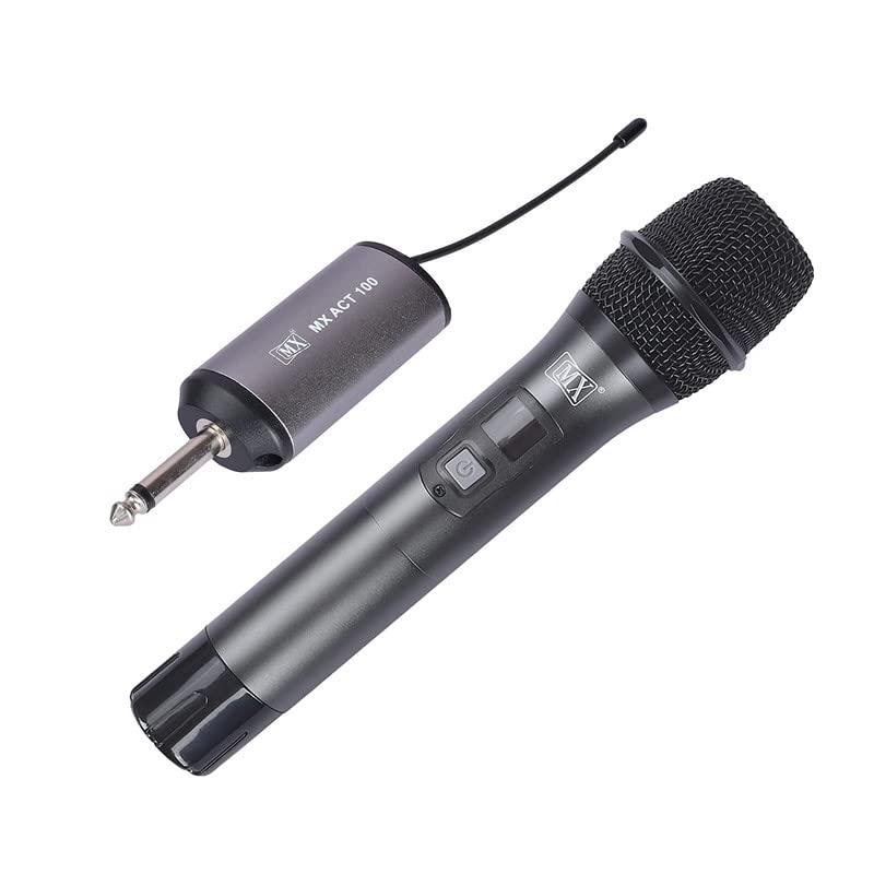 Image of MX Wireless Microphone for Singing Professional UHF Metal Handheld Dynamic Mic System with Receiver for PC Amplifier YouTube Karaoke Speaker PartySpeech