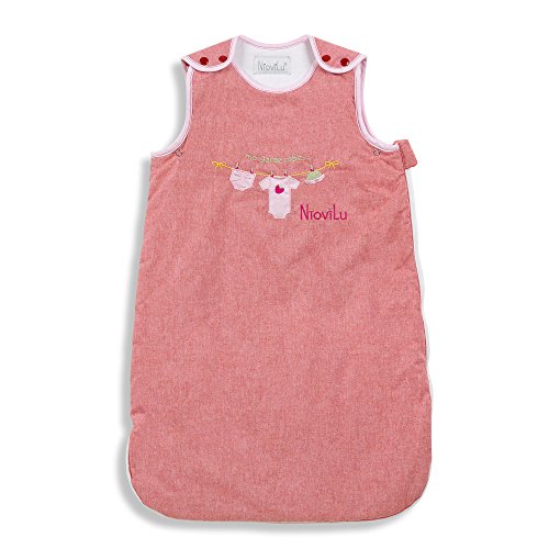 NioviLu Saco de dormir para bebé - Ma garde robe (6-18 meses / 90 cm - 2.5 Tog)