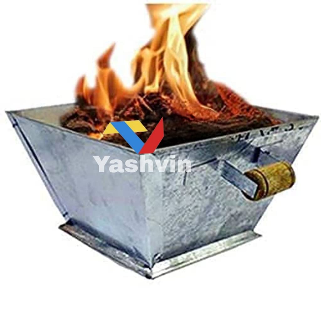 YASHVIN@Homam Kund 11 INCH Big Size Hawan Kund with Handle On Both Side, for Yagya, Hawan & Poojan Purpose, Item NO. J21