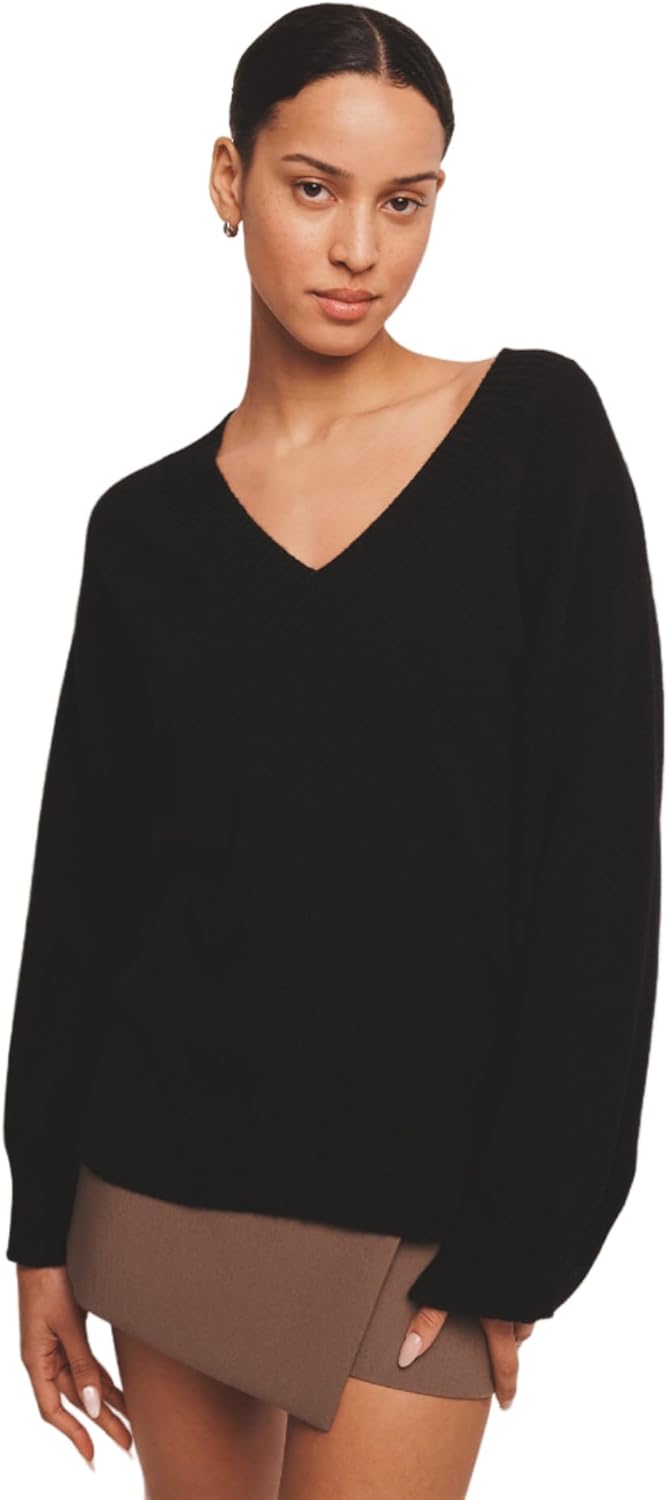 NAADAM Womens Signature Cashmere V-Neck Sweater