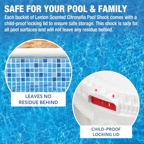 Image of Doheny's Lemon Scented Citronella Swimming Pool Shock (10 lb. Bucket)