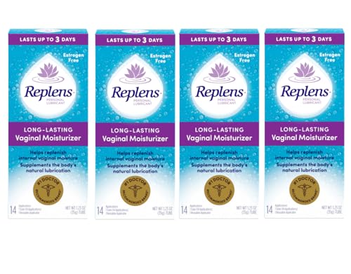 Replens Long-Lasting Vaginal Moisturizer with Reusable Applicator, 14 Count - 4 Pack