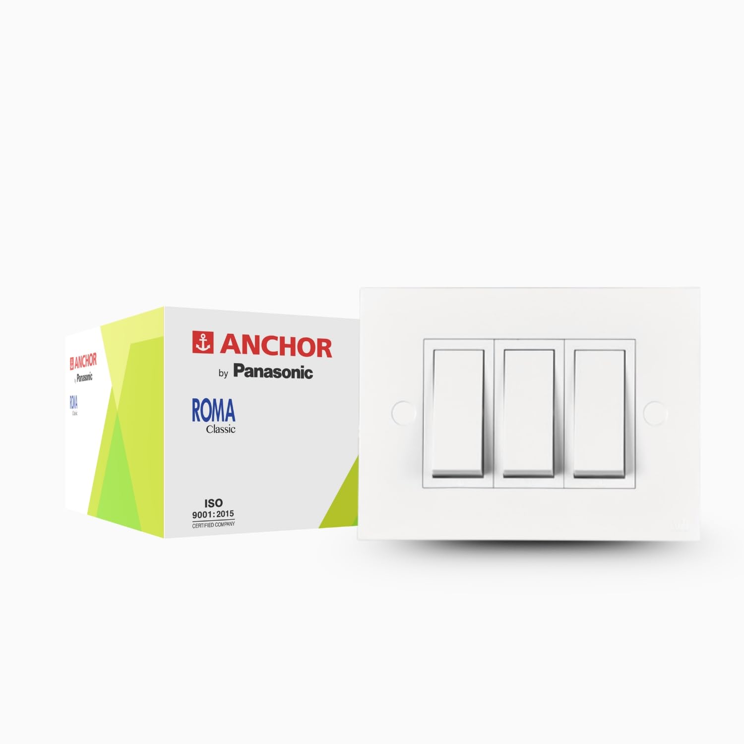 Anchor by Panasonic 1 Module Deko White Plate, 21317WH-1-image-33