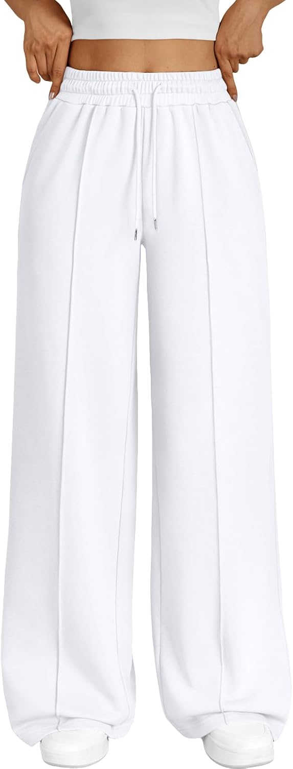 Trendy Queen Womens Wide Leg Sweatpants Baggy Loose Fall Barrel Casual Lounge Athletic Pants Comfy Teen Girl Cute Joggers