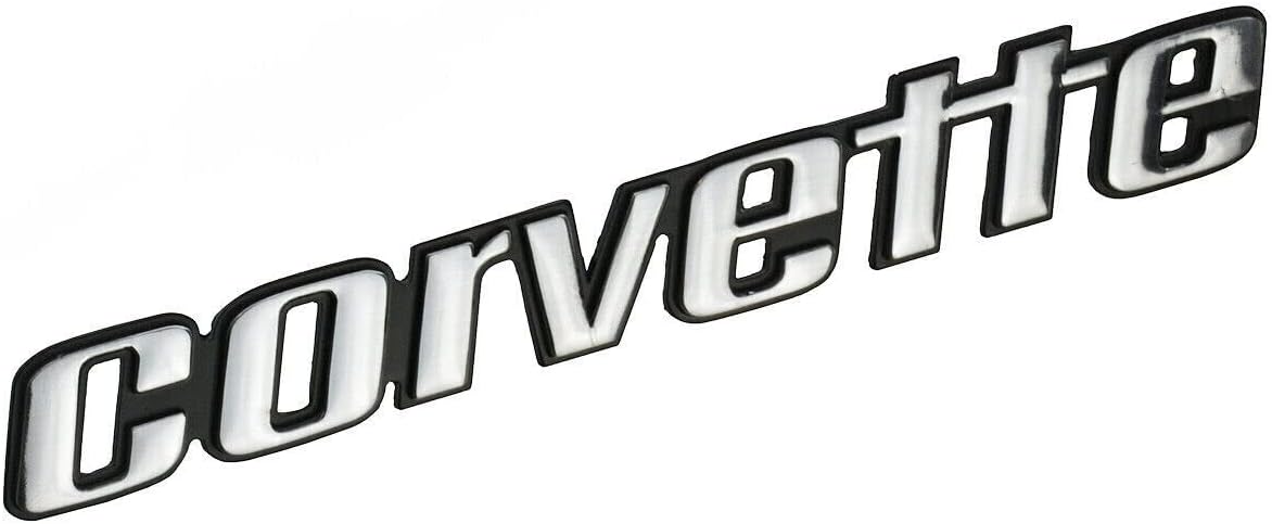 One Pc Corvette Rear Bumper Letter Emblems 3D Badges Late Replacement for 1976-1979 C3