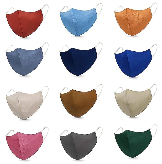 Soft Cotton Washable Reusable Cloth Mask for Men Women Young Girls and Boys-image-44