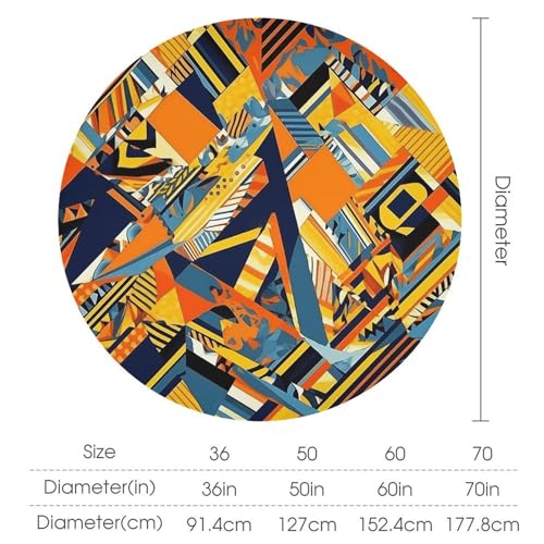 Nappe de table ronde imperméable pour protéger des taches de graisse - 3