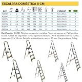 Homelux 825002 drabina domowa, 4 stopnie, 3,5 kg