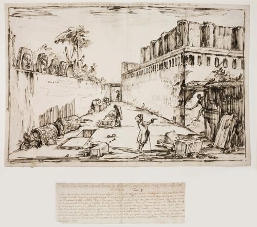 Affiches et gravures Pompéi Piranesi impression sur toile décoration murale 60x90