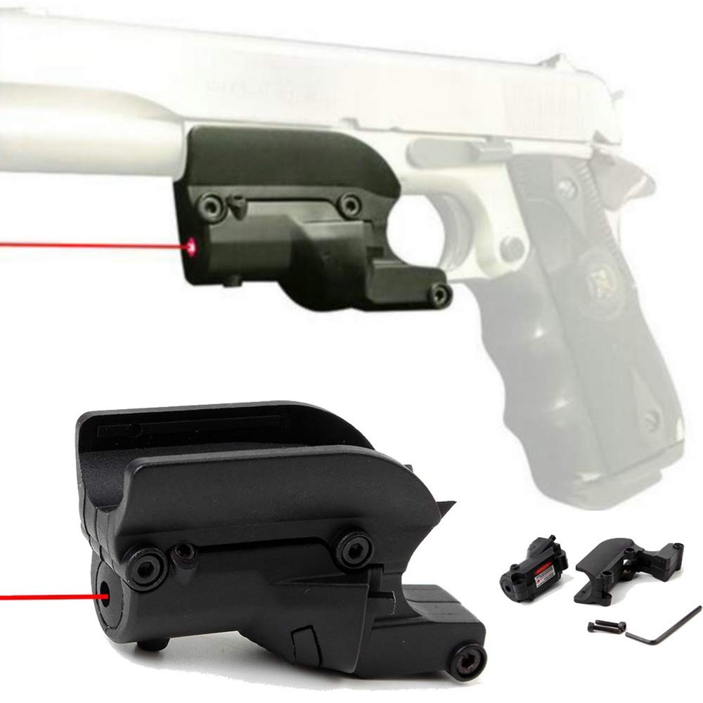 ACEXIER Chasse Tactique 5 MW Point Rouge Pistolet Laser Vue pour Bras portée Mini Compact pour 1911 Pistolet M9 M92 96 Beretta modèle 20mm Picatinny