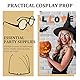 Aomig Retro Runde Brillen, Schwarz Ultra Light Gläser Zubehör zum Anziehen, Kostümzubehör für Halloween Weihnachten Karneval und Partys Cosplay(Klare Linse)