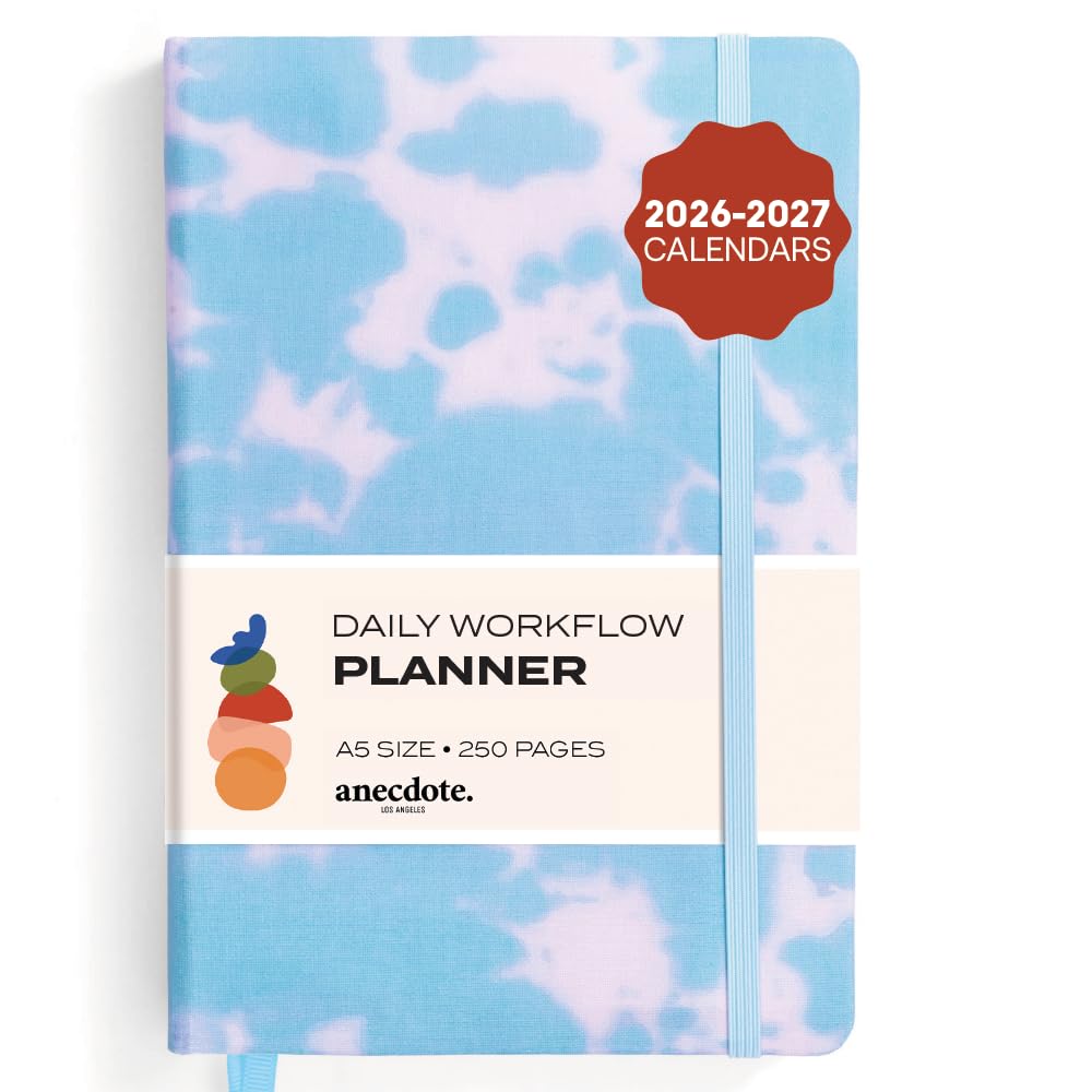 Anecdote 2026 Planner: A Monthly, Weekly & Daily Planner 2026 for Planning Your Success - A5 Size Hardcover Start Anytime and Achieve your Goals - Tie