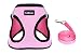 Small Dog Harness Best for Puppy Easy and Comfortable Walking Soft Vest with Leash, Pink Small