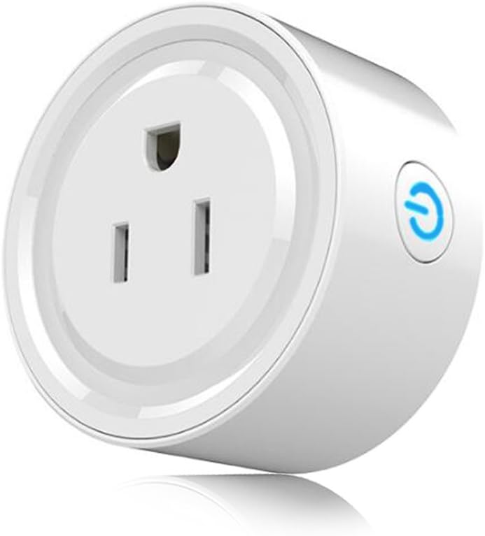 Wifi Mini Smart Socket Plug Compatible with Alexa Google Home,Amazon Echo 220 Volt Smart Plug Bundle Outlet,Wireless Remote Control Power Switch via Android or iOS APP, No Hub Required