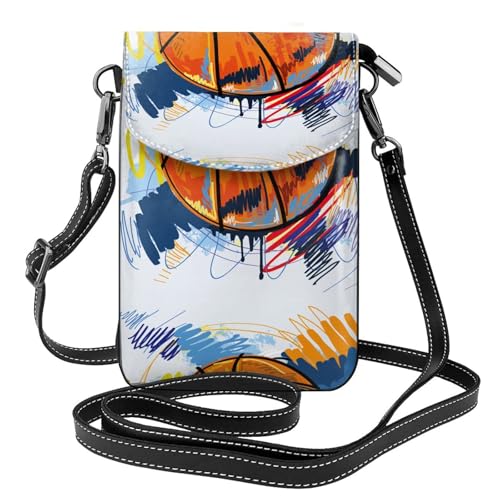 Porte-téléphone de basket-ball coloré : sac bandoulière idéal pour vos sorties