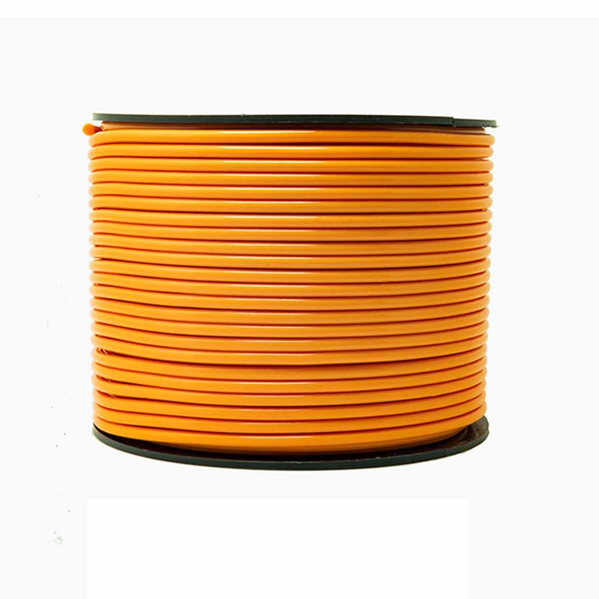 Pxamortel Orange Pvc Welding Round Rod Wire Pvc Plastic Welding Wire 4Mm 100M Multicolor(Orange)