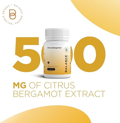 Miniatura 3 de Bergamota cítrica 500 mg  Revitaliza la salud de tu corazón  Suplemento de bergamota avanzado para el metabolismo y la salud del colesterol  60