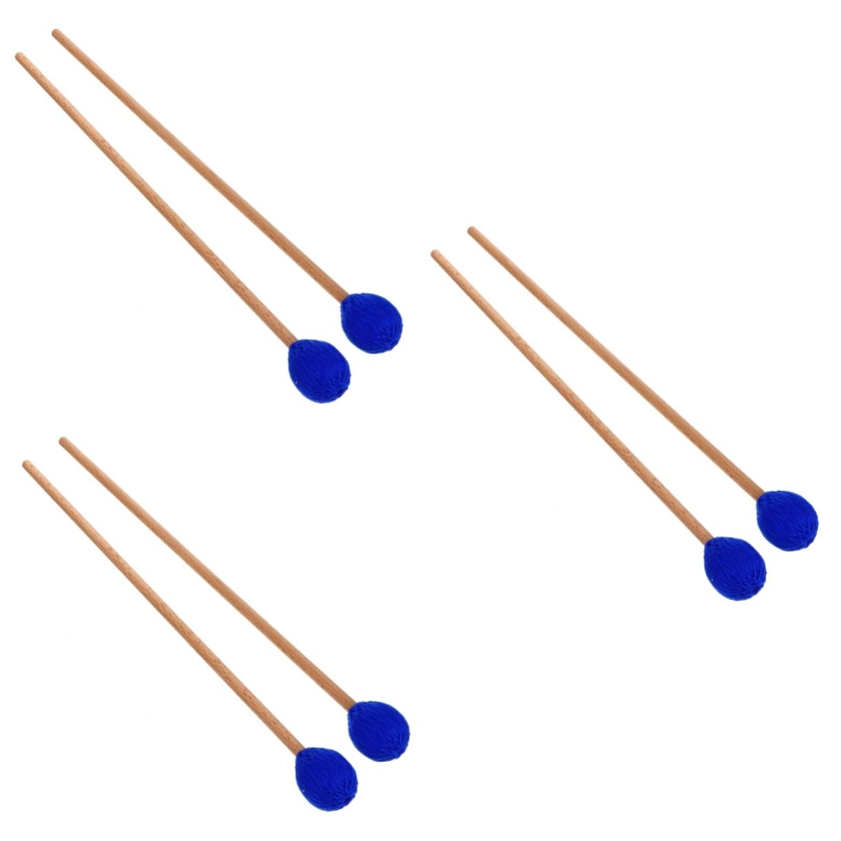 TOYANDONA 3paires Maillet De Marimba Avec Manche Érable Pour Xylophone Et Glockenspiel Accessoire De Percussion Avec Tête Pour Musiciens Débutants Et Professionnels