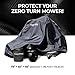 Tough Cover Zero Turn Mower Cover - 600D Marine-Grade Fabric, Black, Waterproof Outdoor Cover & UV Defense, Heavy-Duty Protection for Lawn Tractors, Universal Fit for Riding Lawn Mowers