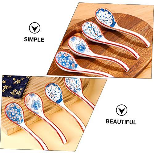 UPKOCH 12 Peças De Colher De Cerâmica De Uso Diário Para Beber Sopa De Cerâmica