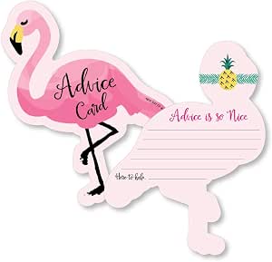 Pink Elephant Baby Shower Advice Cards – Set Of 20 Fun Shaped Cards For Wishes & Games - View #5