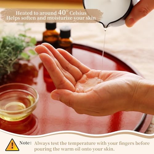 Bougie de massage pour couples et thérapie spa à la maison avec 3 parfums relaxants - 4