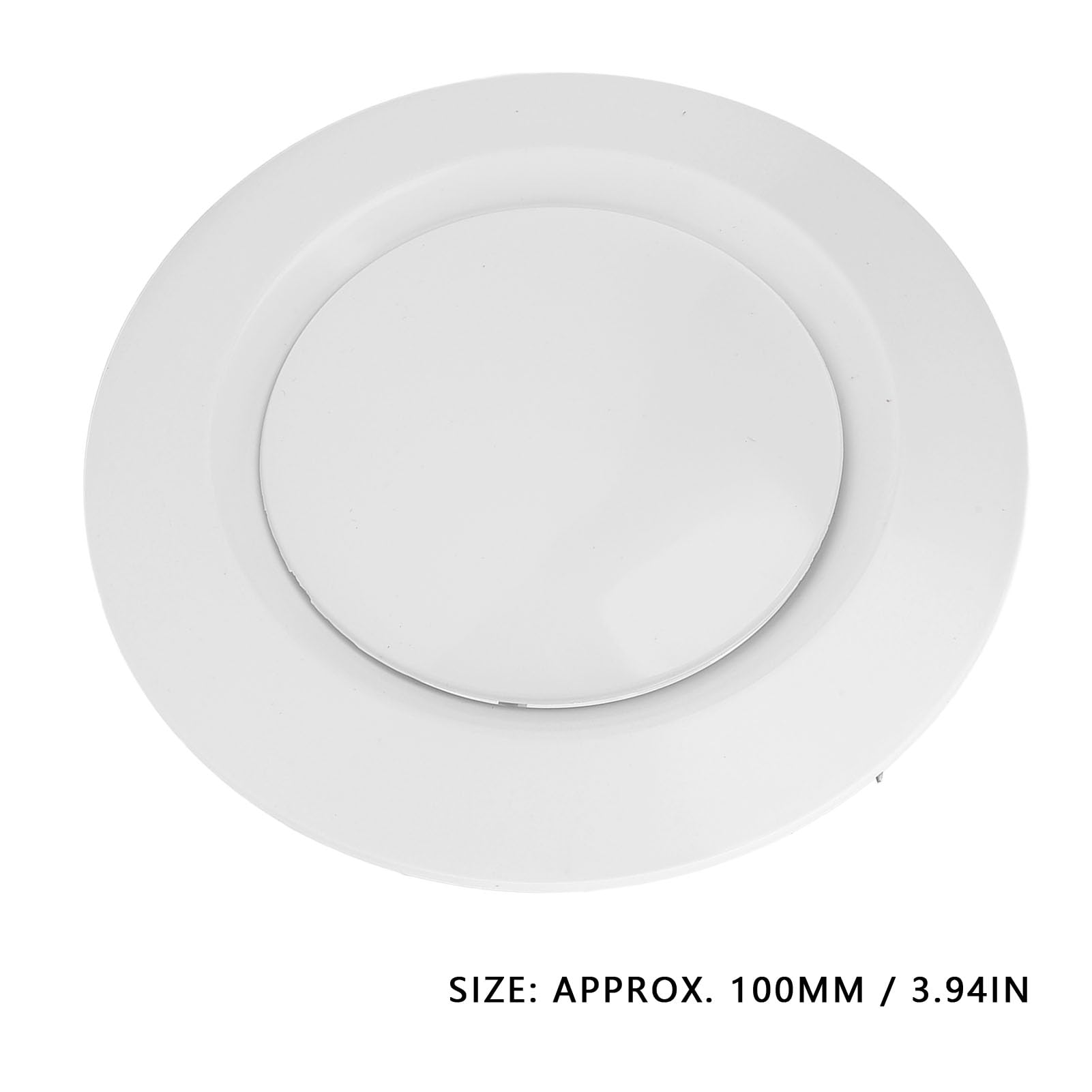 Hyuduo Round AC Vent Cover Adjustable 100mm ABS Plastic Airflow Control for Bathroom Living Room Bedroom - Image 3