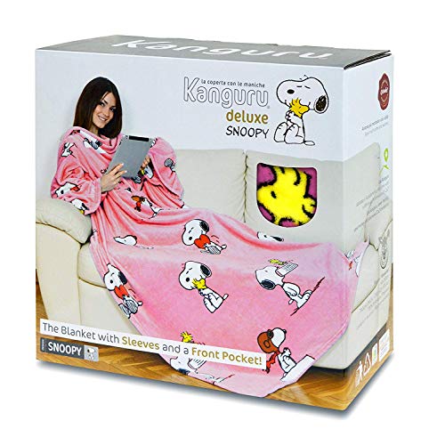 Lavatelli カングルー もこもこシリーズ ブランケットウェア スヌーピー ピンク LVTKASNPK