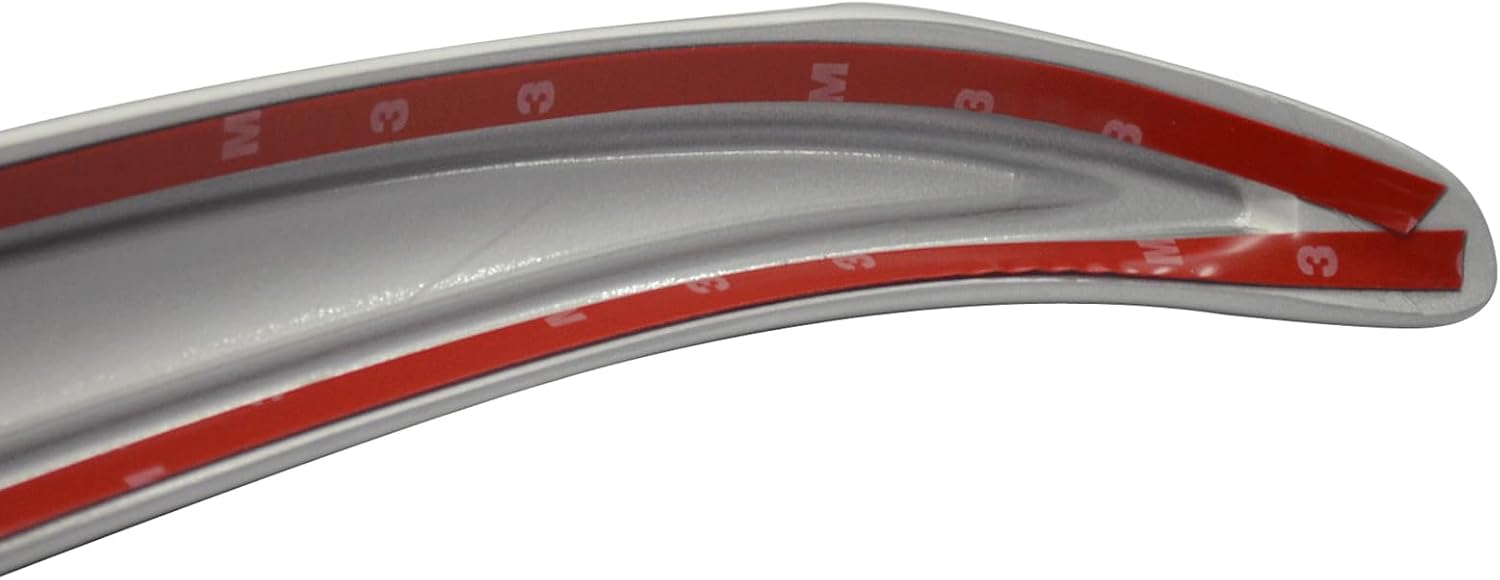 IKON MOTORSPORTS, Trunk Spoiler Compatible with 2004-2010 BMW 5 Series E60 4-Door Sedan/Saloon, AC Style Painted #354 Titanium Silver Metallic ABS Plastic Rear Trunk Lid Spoiler Wing Lip