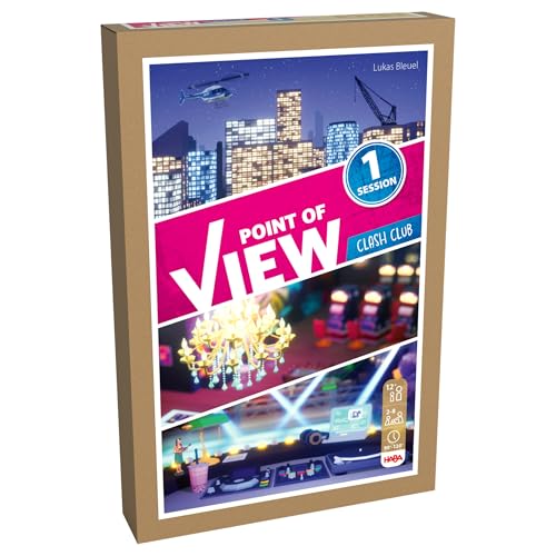HABA Point of View: Clash Club – Kompaktes Detektiv- & Rätselspiel für 2–4 Spieler ab 8 Jahren – Teamwork, Logik & Spannung – für unterwegs – 2013275001