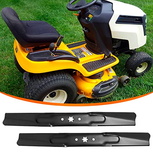 942-04244A Mower Blades Fit For Cub-Cadet 46" Deck Mower, 942-04290 High Lift Blades For Cub Cad Et Xt1 Xt2 Ltx1045 1046 Tractor, Craftsman T240 Lt2000, Troy Bilt Horse Xp Riding Mower, 2 Pack #TOP6