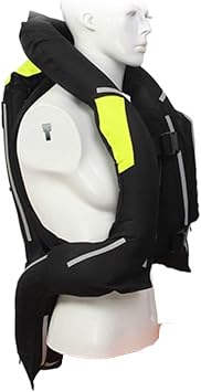 Motorcycle Airbag Vest Lightweight Reflective Riding Vest with Tail, Neck Airbag for Bicycles, Dirt Bike Riding Jackets Color Black, Size Small