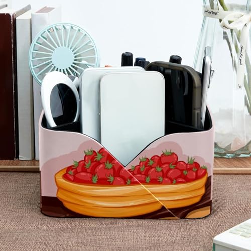 Rangement papeterie cosmétiques porte-stylos tomates rectangulaire - 7