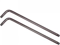 Vista 9 de uxcell T8 Anti manipulación Torx Star Key Bit Llave, forma de L 3.15 pulgadas brazo largo, acero S2 2 PC
