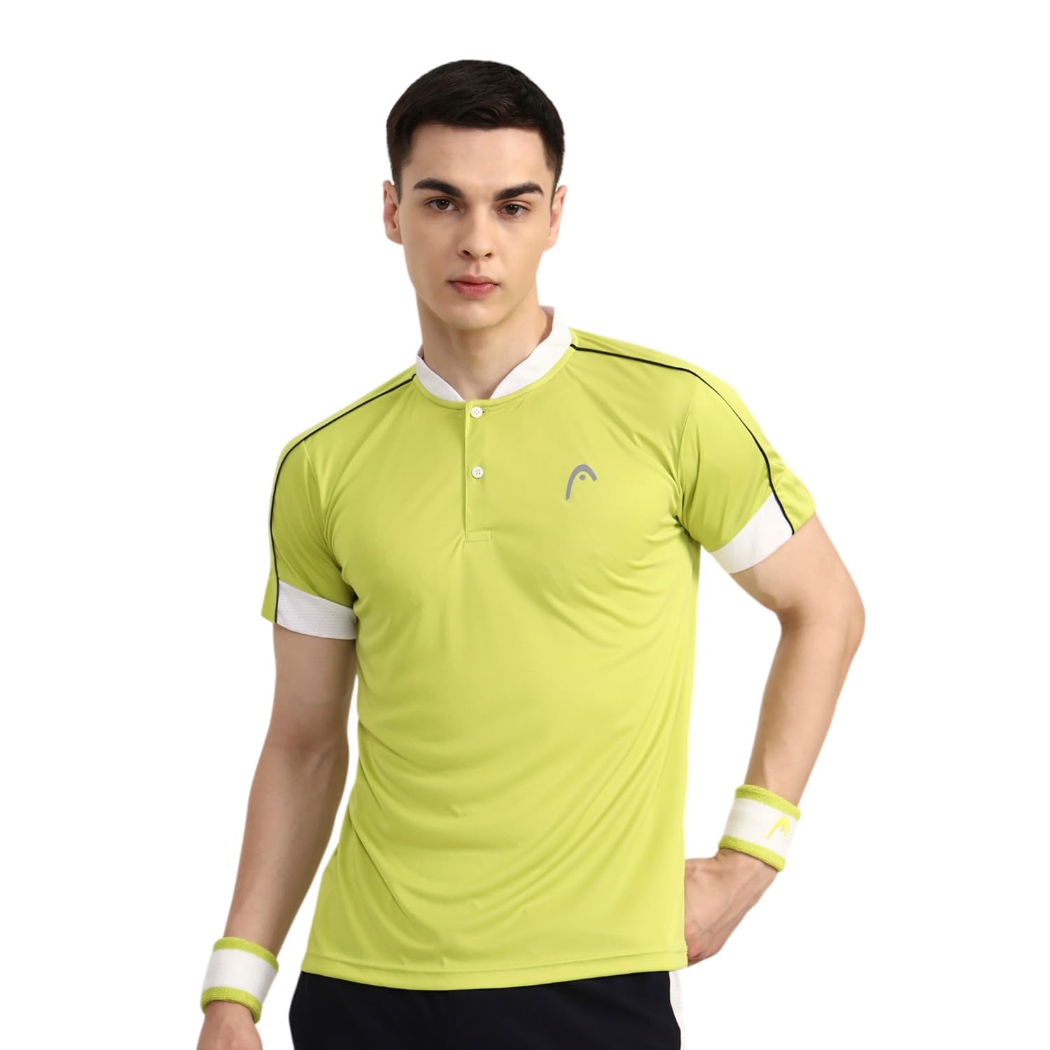 Head HCD-409 Henley Neck Tennis T-Shirt for Mens-picture-18