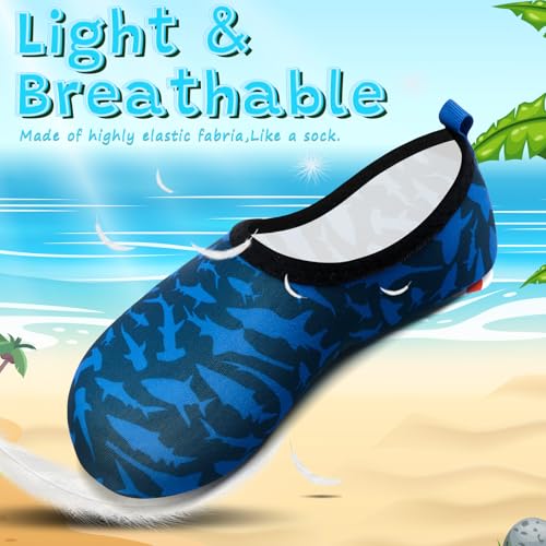 Image of VIFUUR Kids Water Shoes Girls Boys Quick Dry Aqua Socks for Beach Swim Outdoor Sports